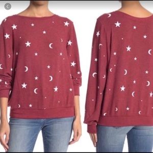 WILDFOX moon and stars jumper sweatshirt